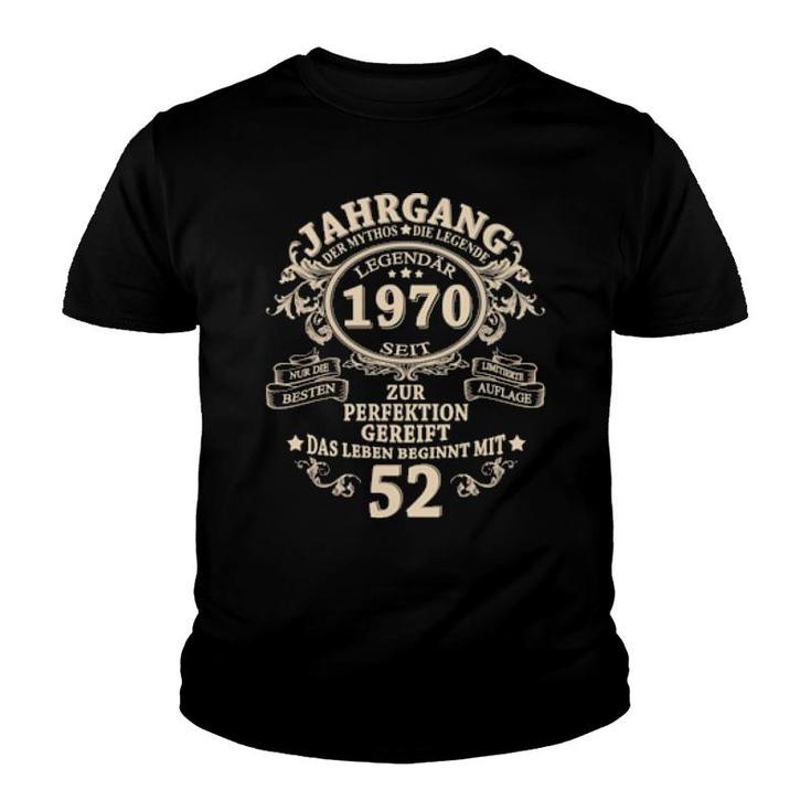 52 Geburtstag Geschenk Mann Mythos Legende Jahrgang 1970 Langarm Youth T-shirt