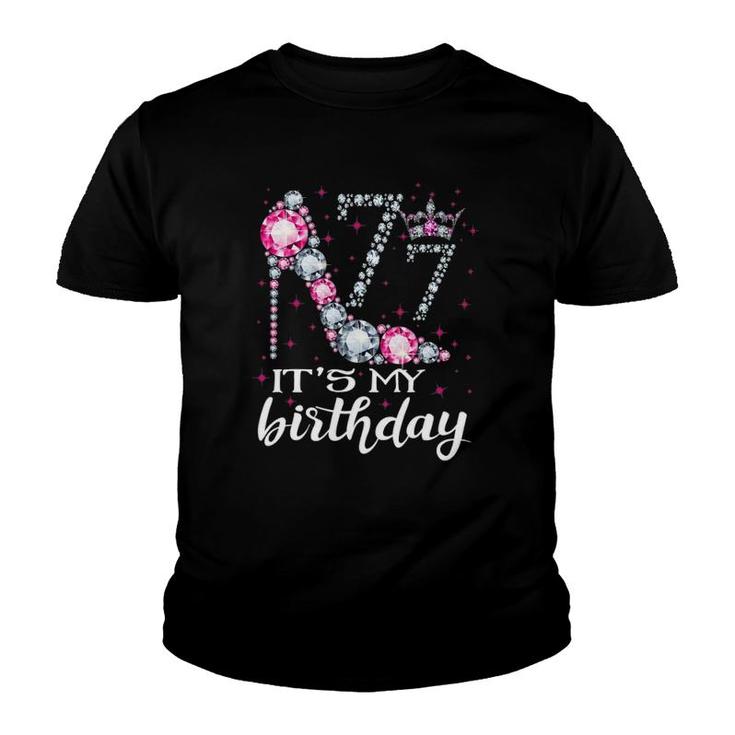 77 It's My Birthday 1944 77Th Birthday Gift Tee For Womens Youth T-shirt
