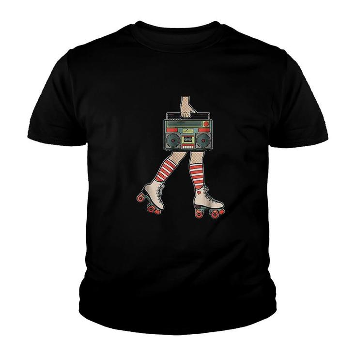 80s Rollerskates Youth T-shirt