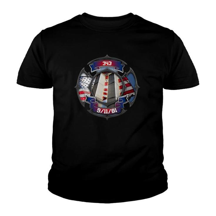 911 Memorial American Flag Youth T-shirt