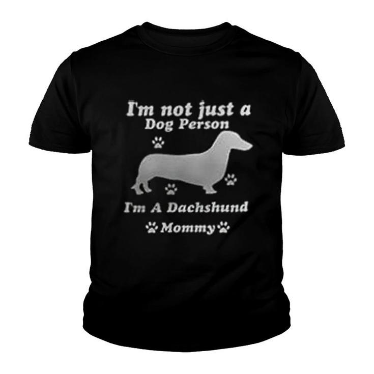 A Dachshund Mommy Youth T-shirt