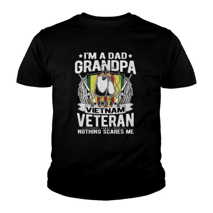 A Dad Grandpa And Vietnam Veteran Proud Retired Soldier Gift Youth T-shirt
