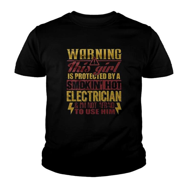 A Smoking Hot Electrician Youth T-shirt