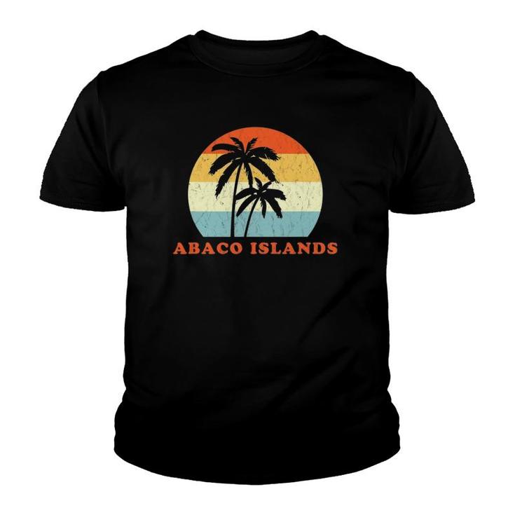 Abaco Bahamas Vintage Retro Sun & Surf Throwback Gift Youth T-shirt