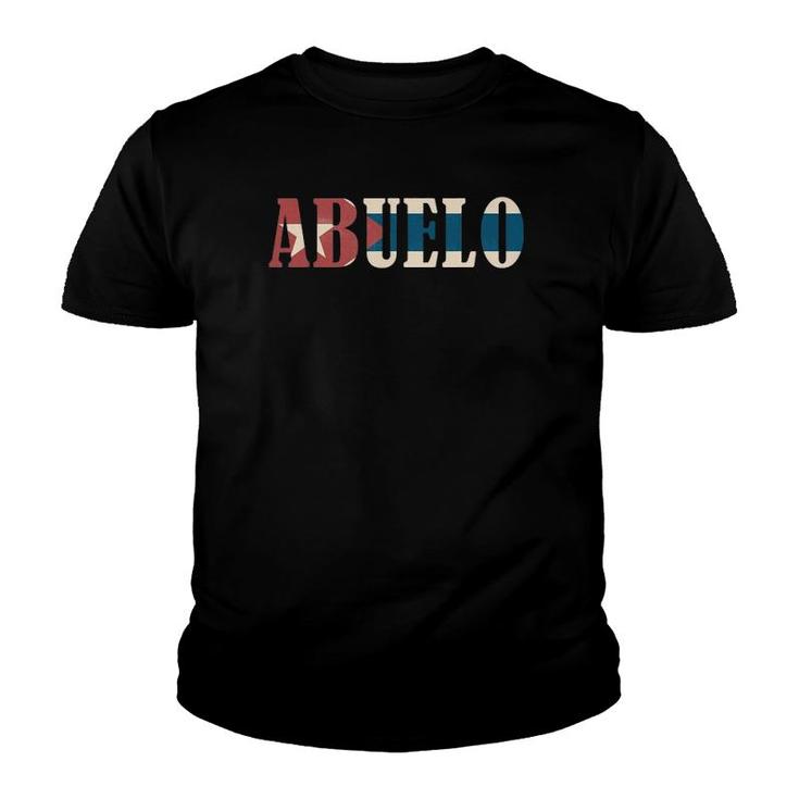 Abuelo Vintage Cuban Flag Youth T-shirt
