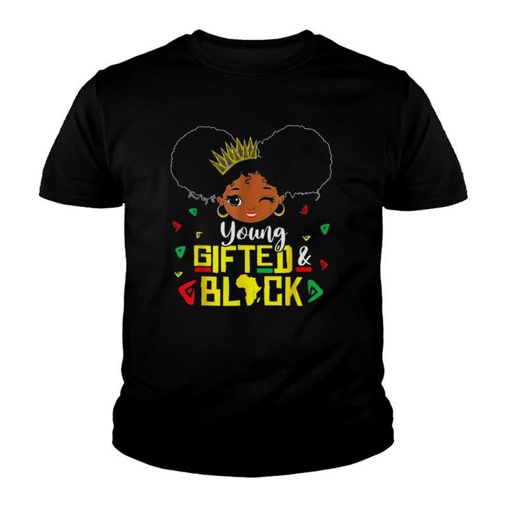 Afro Young Gifted And Black Apparel African Melanin Women Youth T-shirt