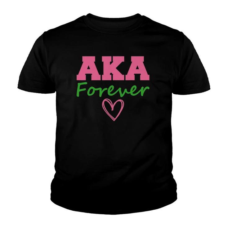 Aka Paraphernalia Sorority Forever Youth T-shirt