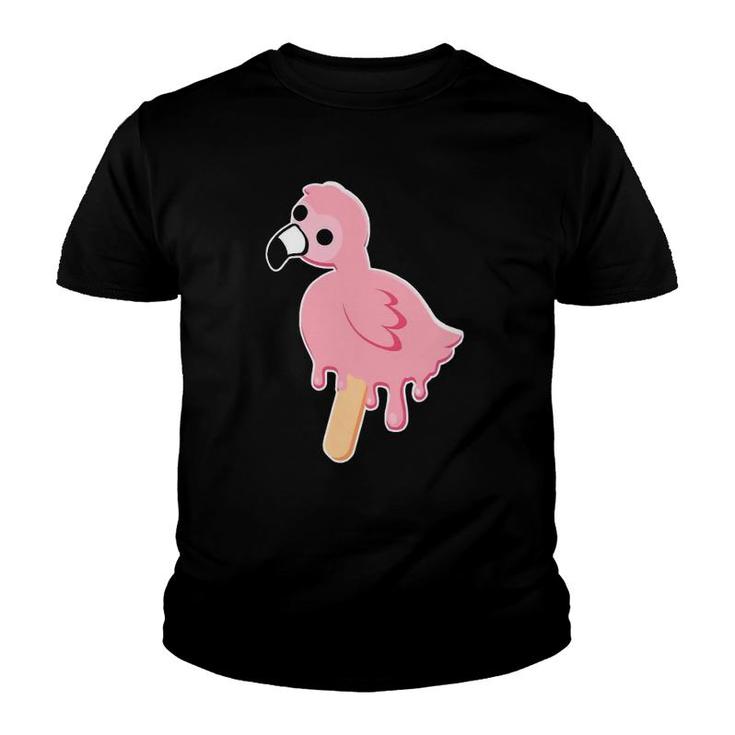 Albertsstuff Flamingo Bird Popsicle Youth T-shirt