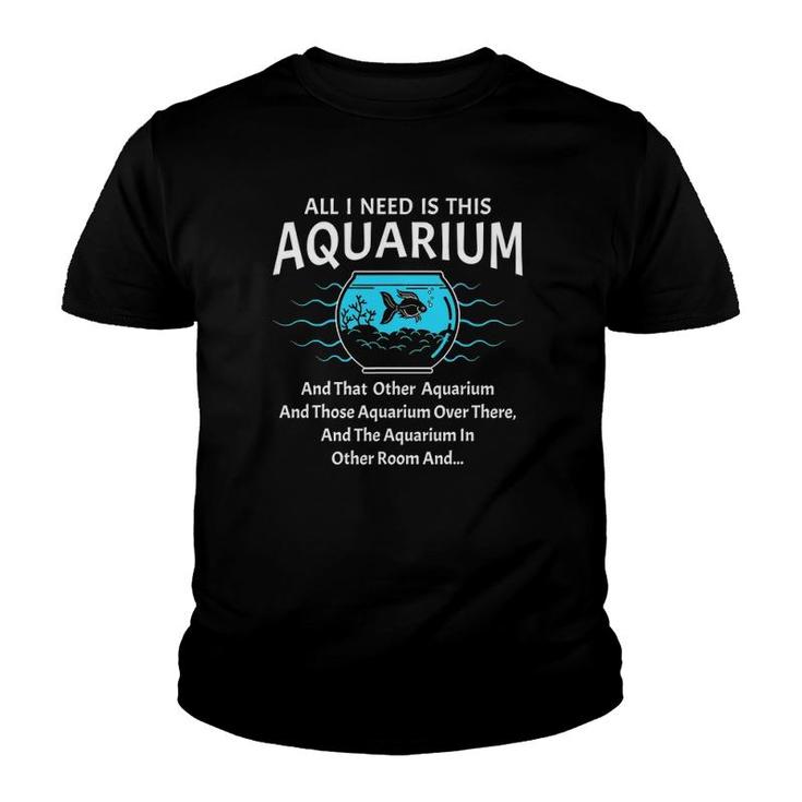 All Funny Saltwater Aquarium Fish Keeper Tank Aquarist Youth T-shirt