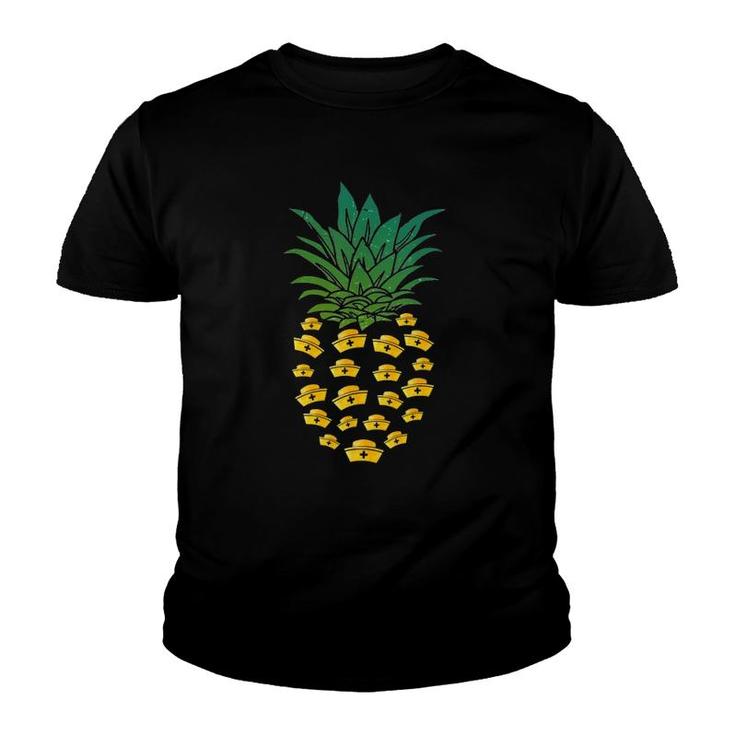 Aloha Pineapple Nurse Funny Rn, Lpn, Prn Nursing Pineapple Youth T-shirt