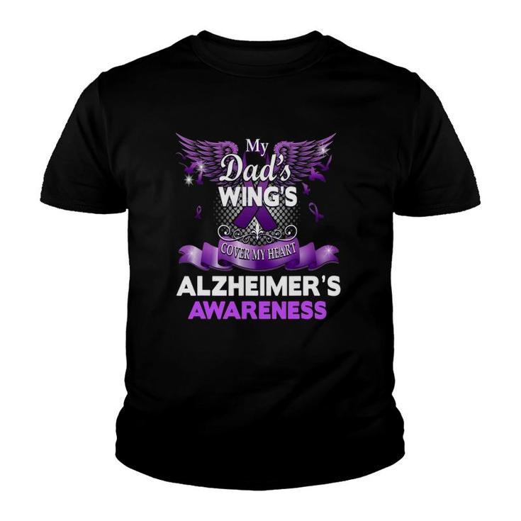 Alzheimer's Awareness Gift Products Dad's Wings Memorial Youth T-shirt