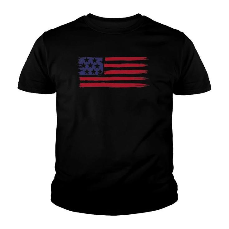 American Flag Cool Vintage 4Th Of July Usa Flags Tee Youth T-shirt