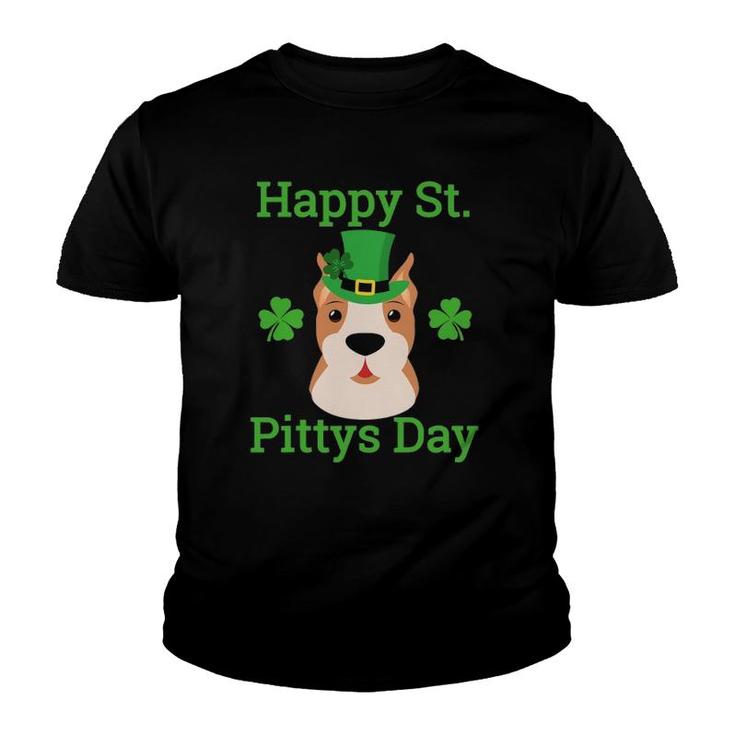 American Pitbull Happy St Pitty's Day, Funny St Paddys Tee Youth T-shirt