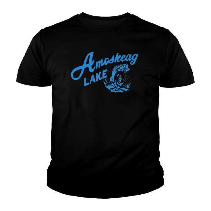 Amoskeag Lake Gift For Fishing Lover Youth T-shirt
