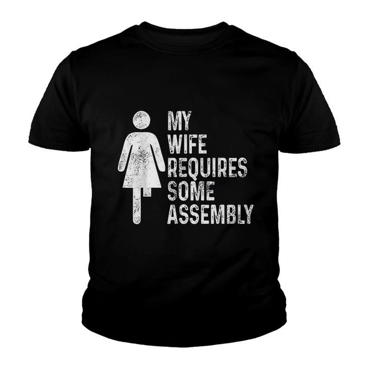 Amputee Humor Wife Assembly Leg Arm Funny Recovery Gifts Youth T-shirt