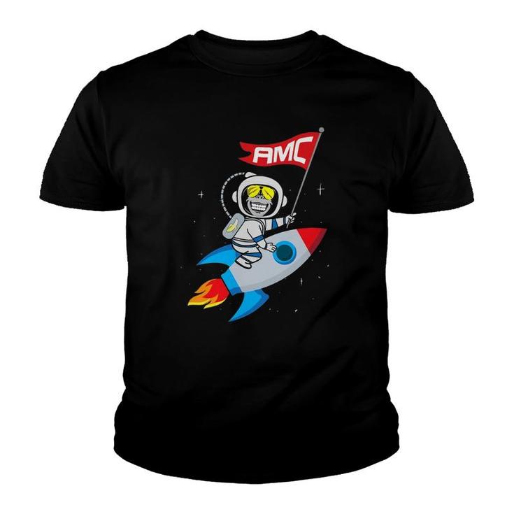 Apes To The Moon $Amc Short Squeeze Youth T-shirt