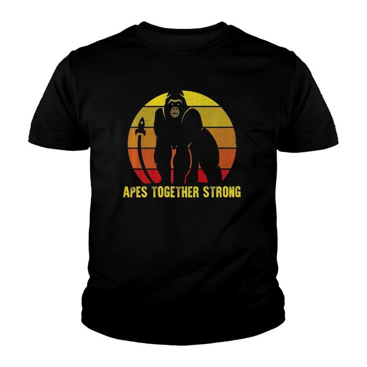 Apes Together Strong Graphic Stock Trading Meme  Youth T-shirt