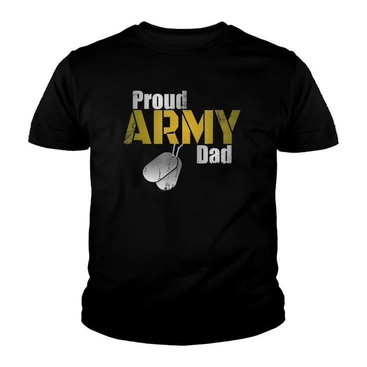 Army Dad  Proud Parent US Army Military Family Gift Youth T-shirt