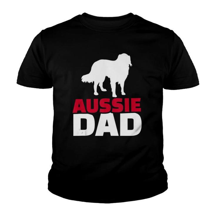 Aussie Australian Shepherd Dad  Youth T-shirt