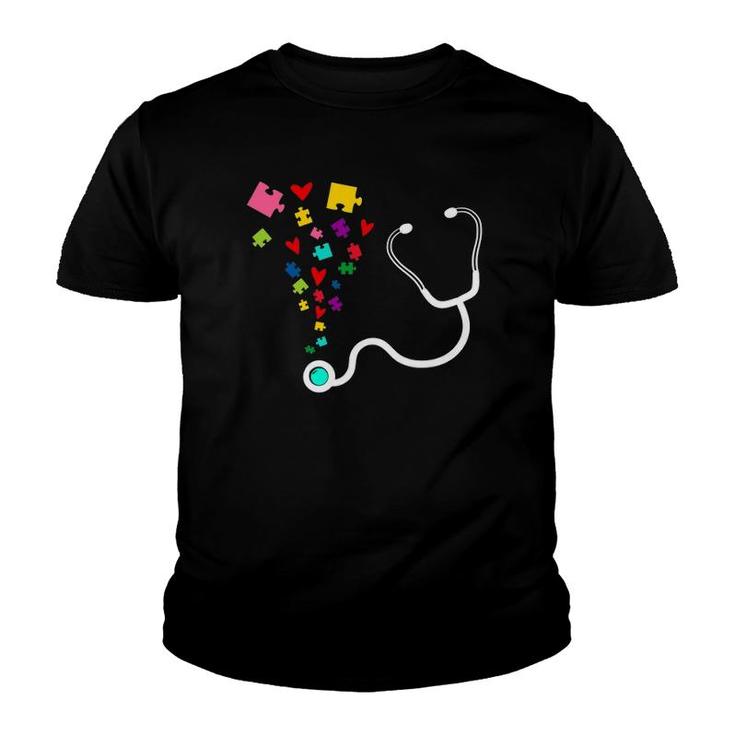Autism Nurse For Women Men Autism Awareness Youth T-shirt