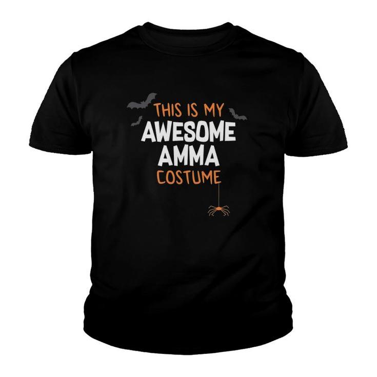 Awesome Amma Costume , Funny Cute Halloween Gift Youth T-shirt
