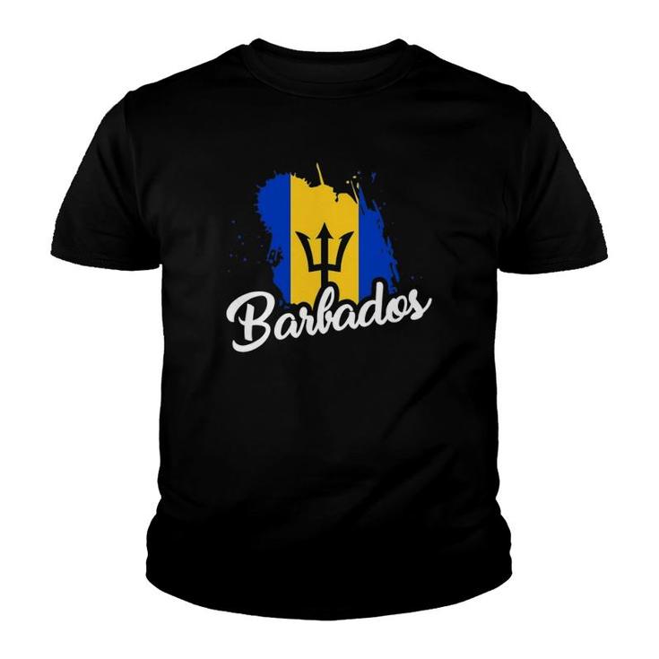 Barbados Flag Bajan Proud Roots Love Heritage Cute Youth T-shirt