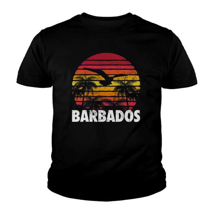 Barbados Vintage Retro Sunset 70'S 80'S Style Men Women Gift Youth T-shirt