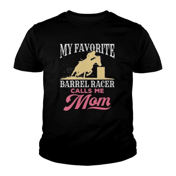 Barrel Racing Mom Horse Favorite Barrel Racer Mother's Day Youth T-shirt