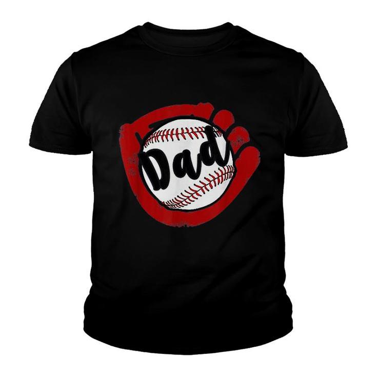 Baseball Dad For Baseball Softball Mom Youth T-shirt
