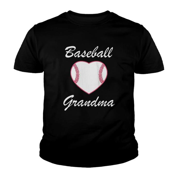 Baseball Grandma Youth T-shirt