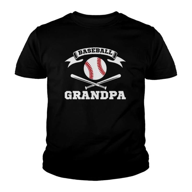Baseball Grandpa Pitcher Strikeout Baseball Player Youth T-shirt
