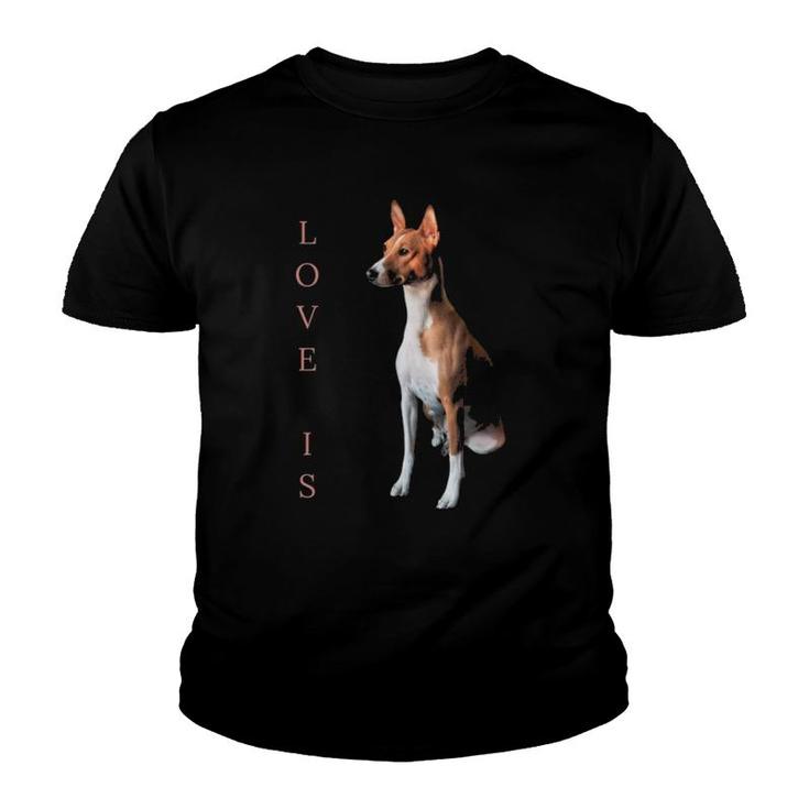 Basenji  Women Men Kids Love Dog Mom Dad Pet Youth T-shirt