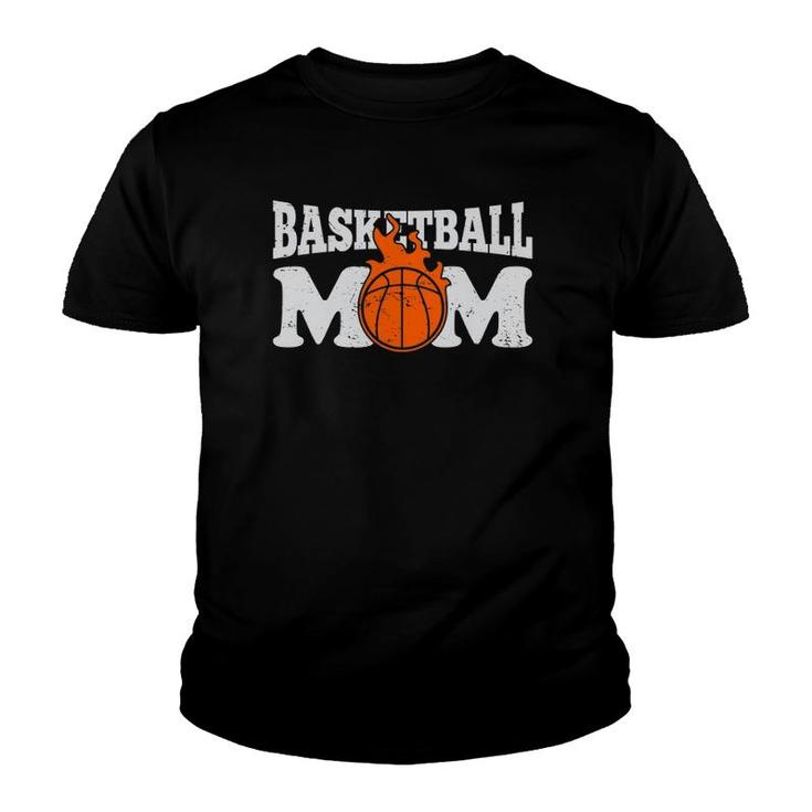 Basketball Mom Funny Women Mothers Day Vintage Gifts Mama Youth T-shirt