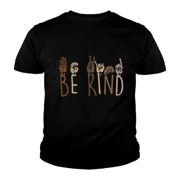 Be Kind Hand Signs Youth T-shirt
