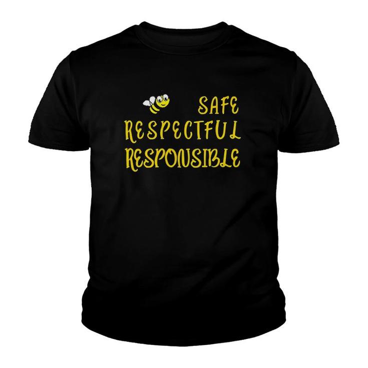 Be Safe Respectful Responsible Pocket For Teachers Youth T-shirt