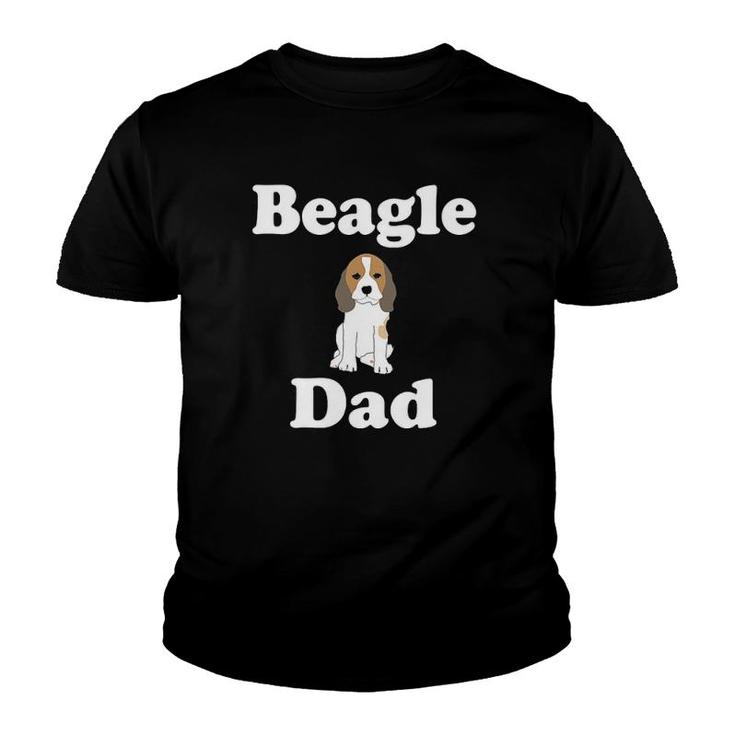 Beagle Dad Cute Puppy Fathers Day Dog Lovers Gift Youth T-shirt