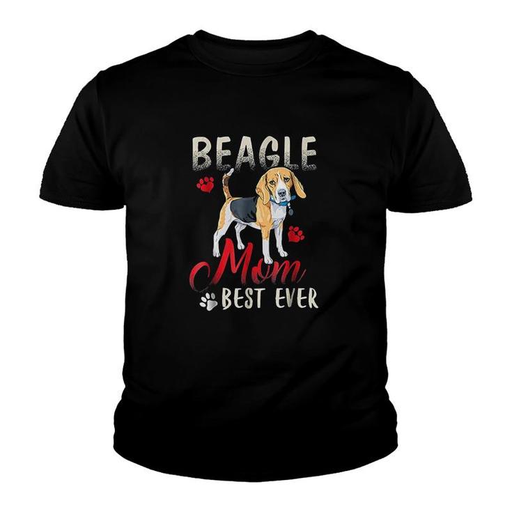 Beagle Funny Beagle Mom Best Ever Youth T-shirt