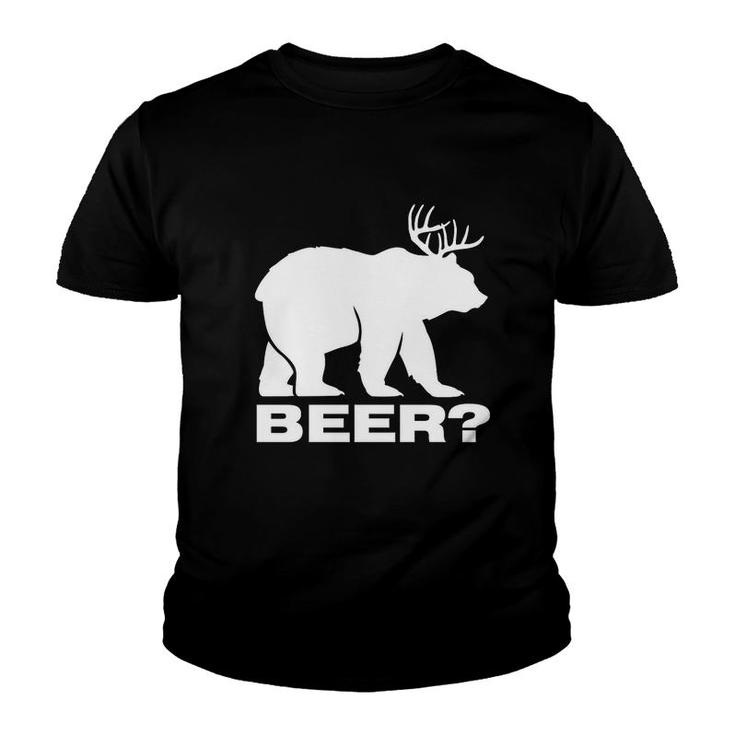 Bear Plus Deer Equals Beer Youth T-shirt