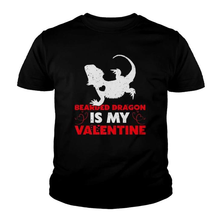 Bearded Dragon Is My Valentine Bearded Dragon Valentines Day  Youth T-shirt