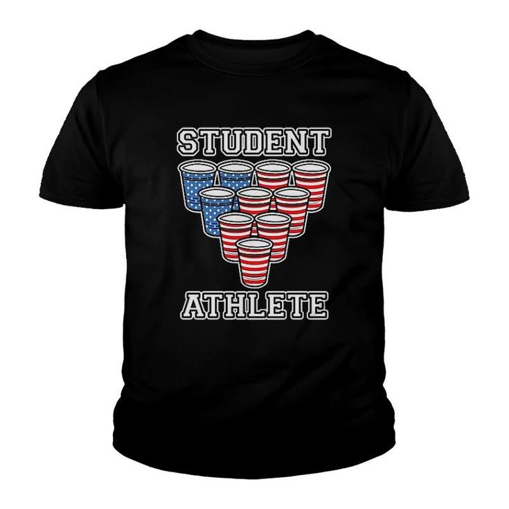 Beer Pong Student Athlete Youth T-shirt