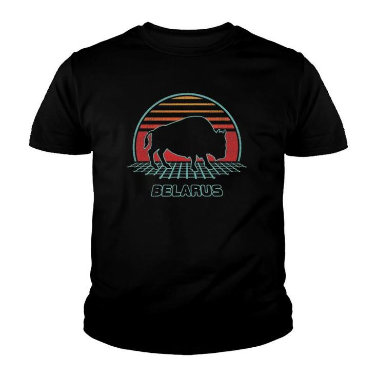 Belarus Retro Vintage 80S Style Youth T-shirt