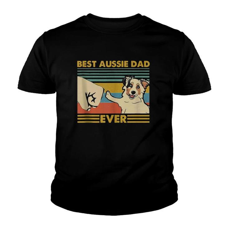 Best Aussie Dad Ever Retro Vintage Sunset  Youth T-shirt