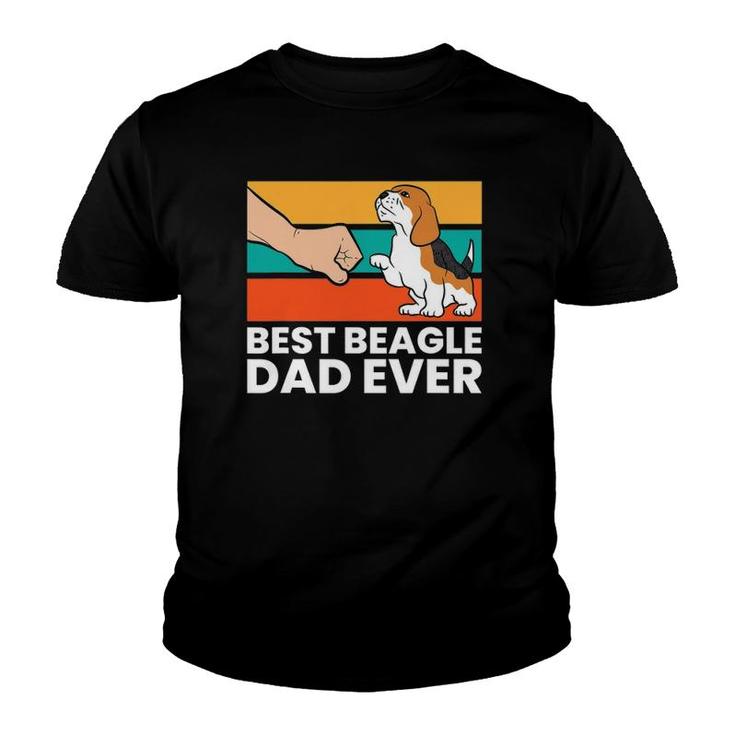 Best Beagle Dad Ever Funny Beagle Dog Dad Youth T-shirt