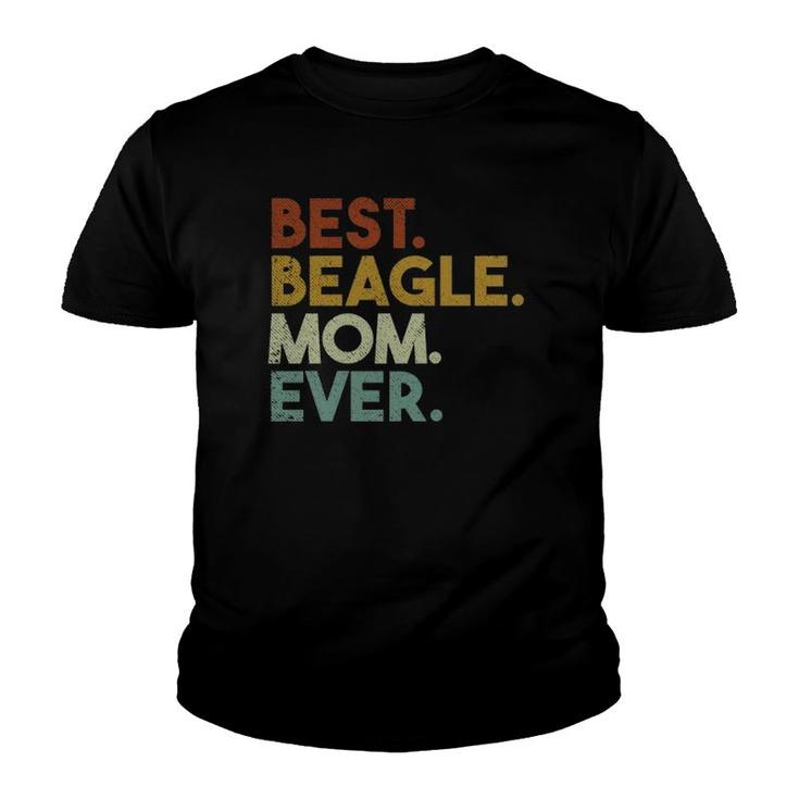 Best Beagle Mom Ever Retro Youth T-shirt
