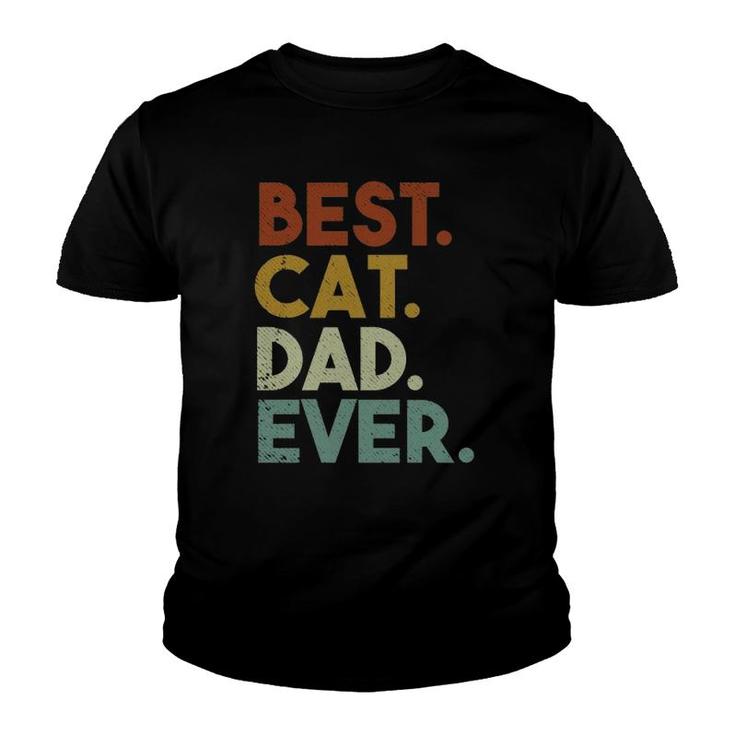 Best Cat Dad Ever Retro Gift Youth T-shirt