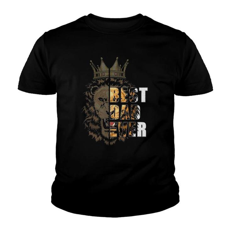Best Dad Ever Lion Father's Day Youth T-shirt