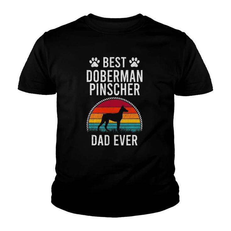 Best Doberman Pinscher Dad Ever Dog Lover Youth T-shirt