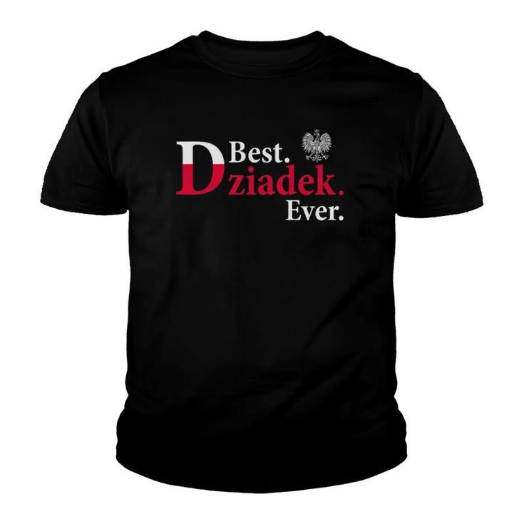 Best Dziadek Ever Polish Grandfather Youth T-shirt