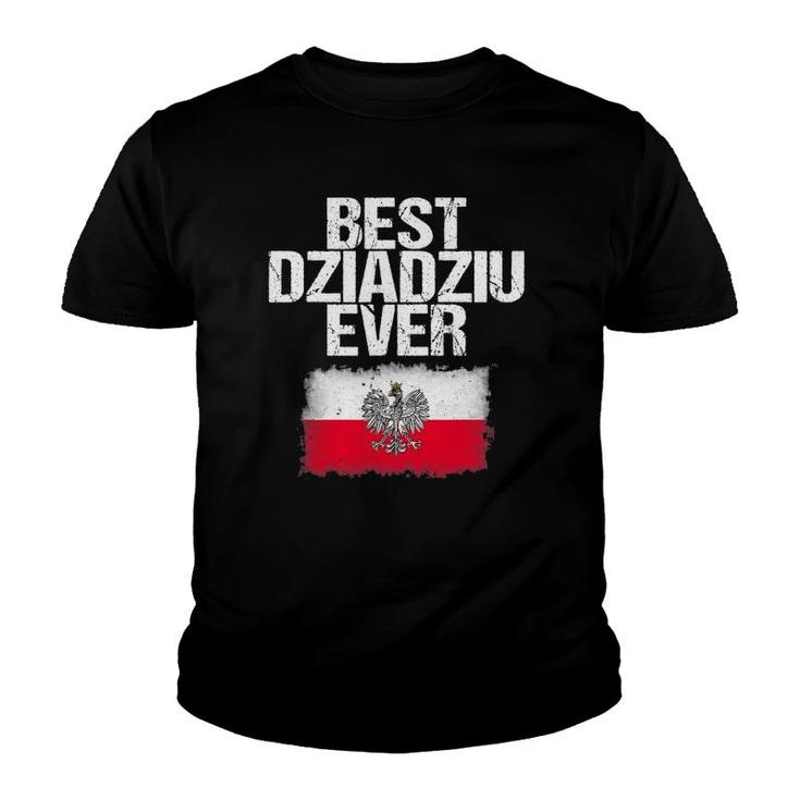 Best Dziadziu Ever Father's Day Polish Grandpa Gift Youth T-shirt