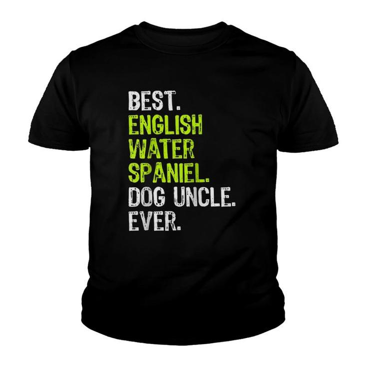 Best English Water Spaniel Dog Uncle Ever Raglan Baseball Tee Youth T-shirt